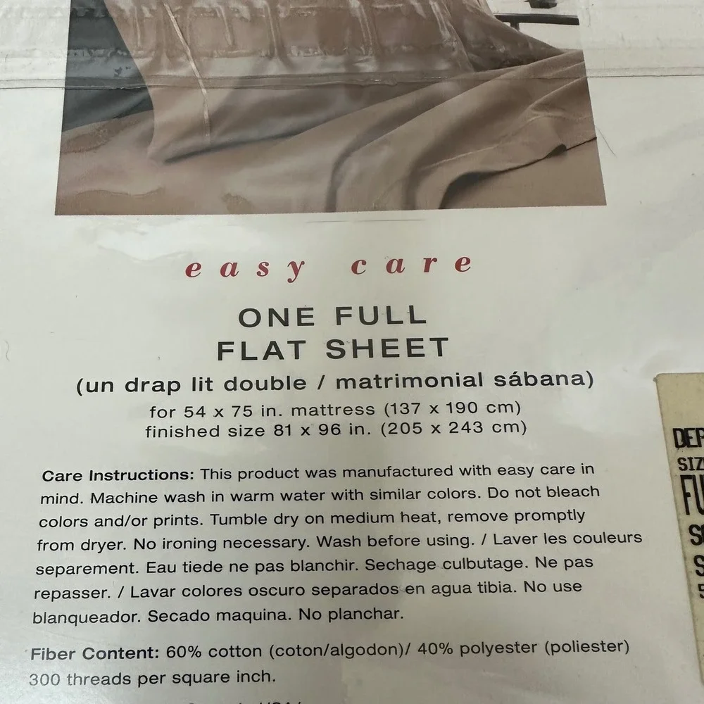 Martex Modern Living Full Flat Sheet 300 TC Blue Cotton Rich Set of 2 New